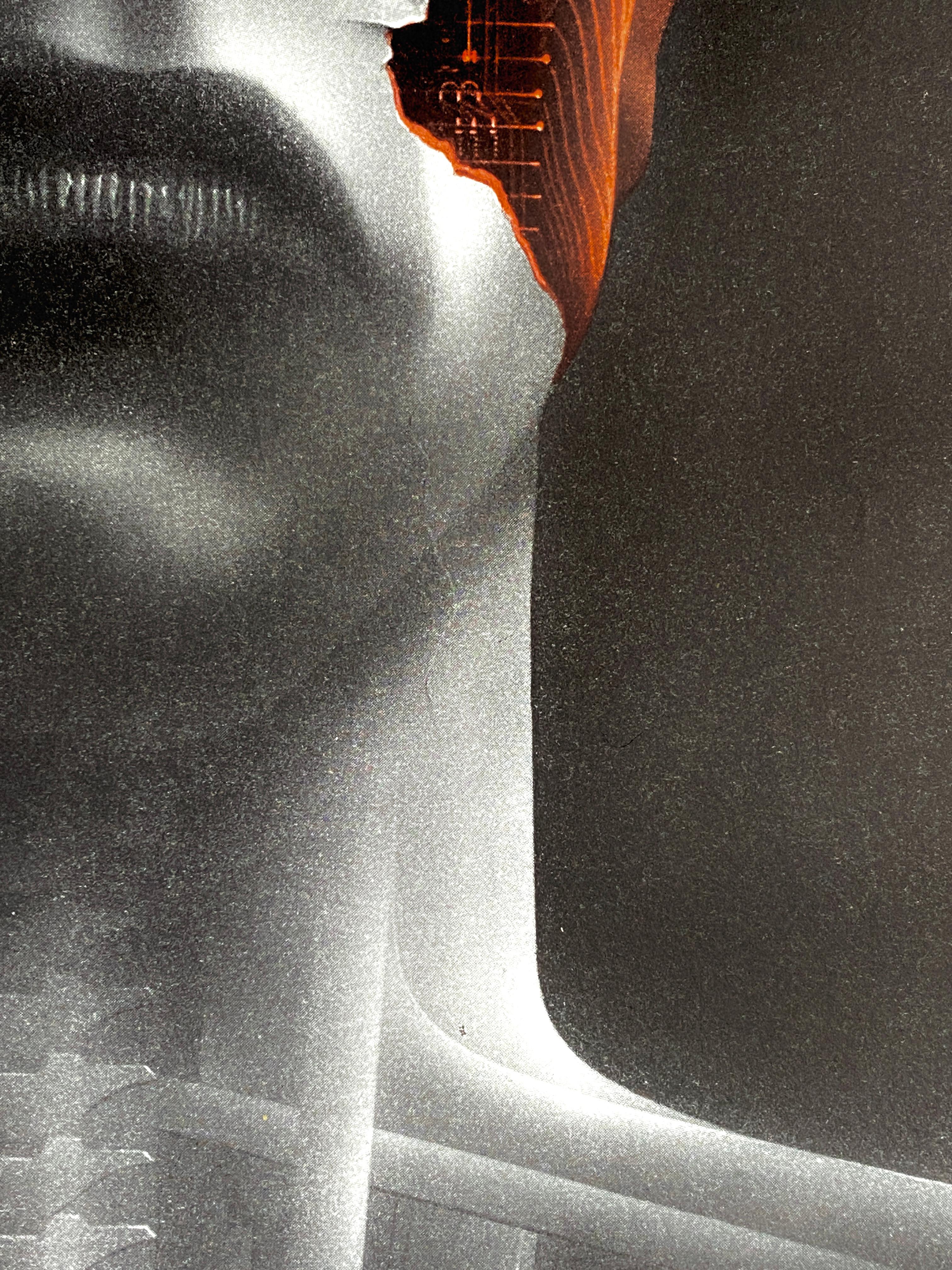 'The Terminator' Original Vintage Movie Poster by Milan Pecák, Czech, 1990 In Good Condition For Sale In Devon, GB