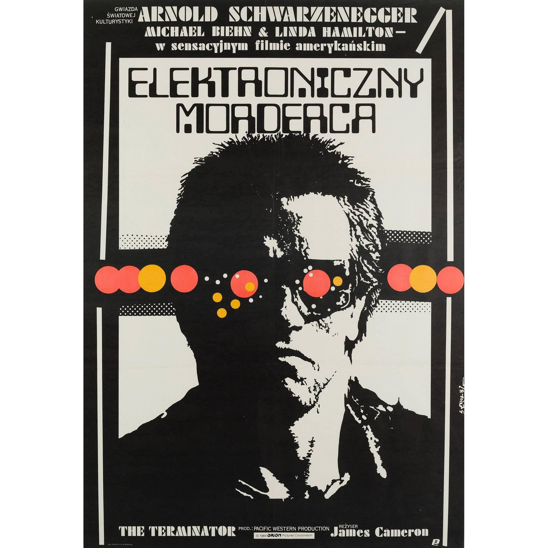 The Terminator Polish Film Poster, Jakub Erol, 1987