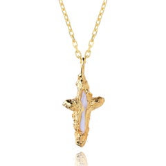 The Tethys Baroque Pearl Cross Necklace