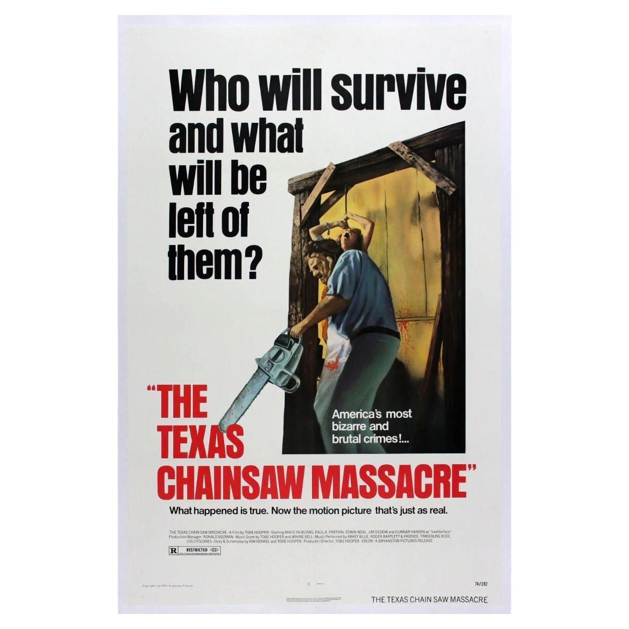 The Texas Chainsaw Massacre, Unframed Poster, 1974 For Sale