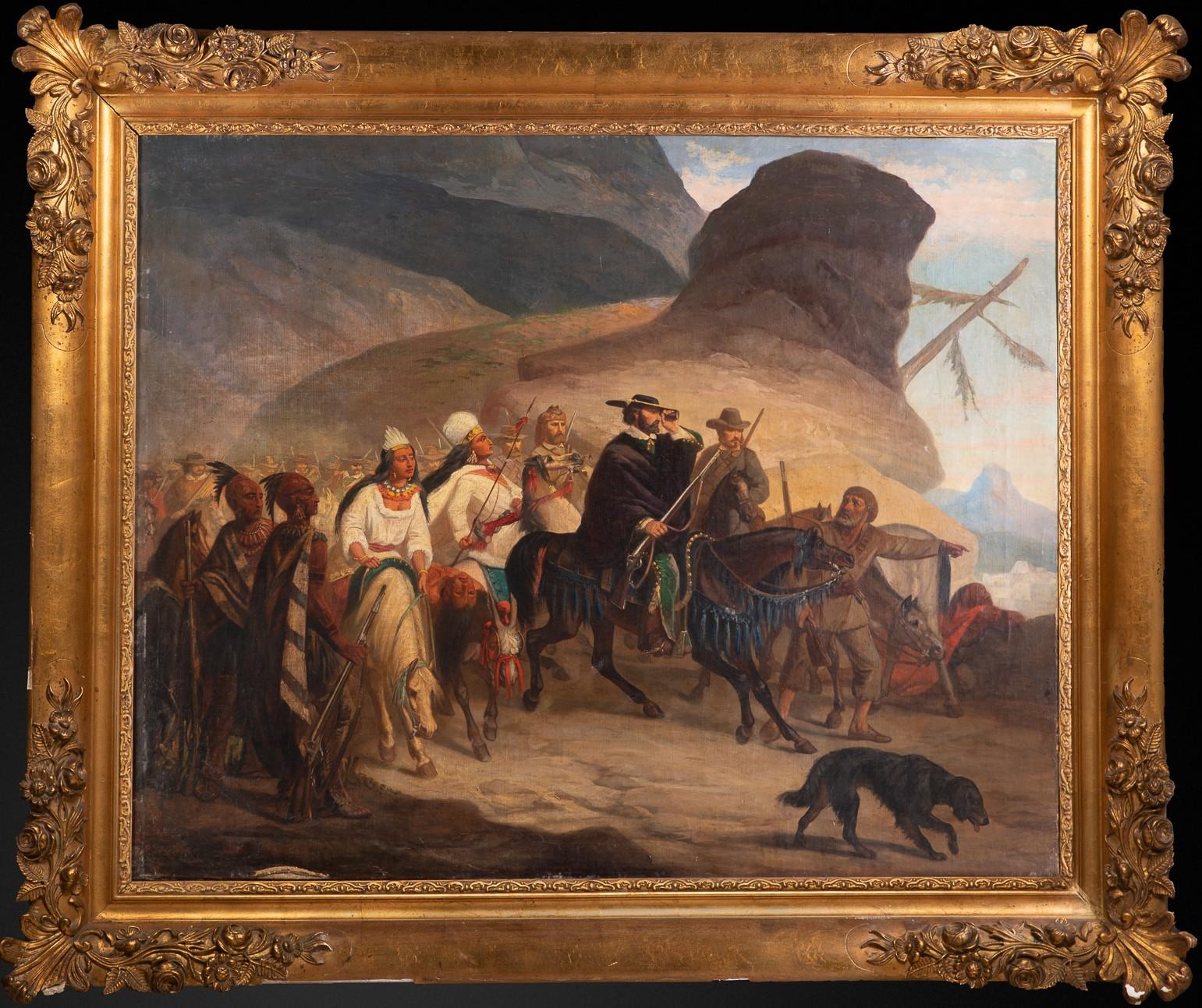 Français Les Rebellions texans, attribués à Leon Cogniet (1794-1880). en vente
