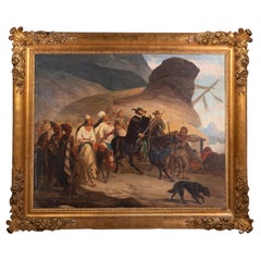 Le ribellioni texano-messicane, attribuito a Leon Cogniet (1794-1880).