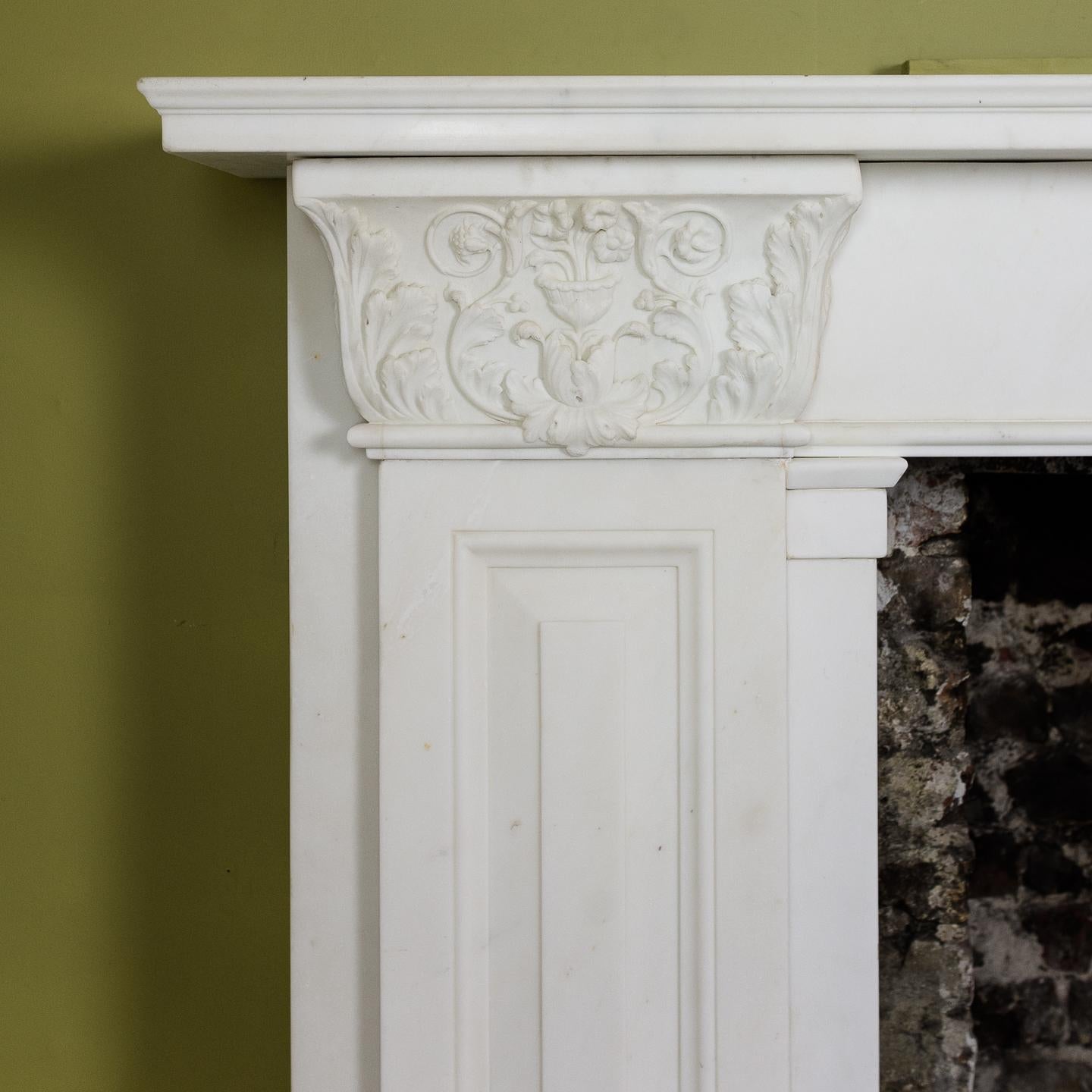 British The Theatre Royal Covent Garden Chimneypiece - Regency Marble Fireplace
