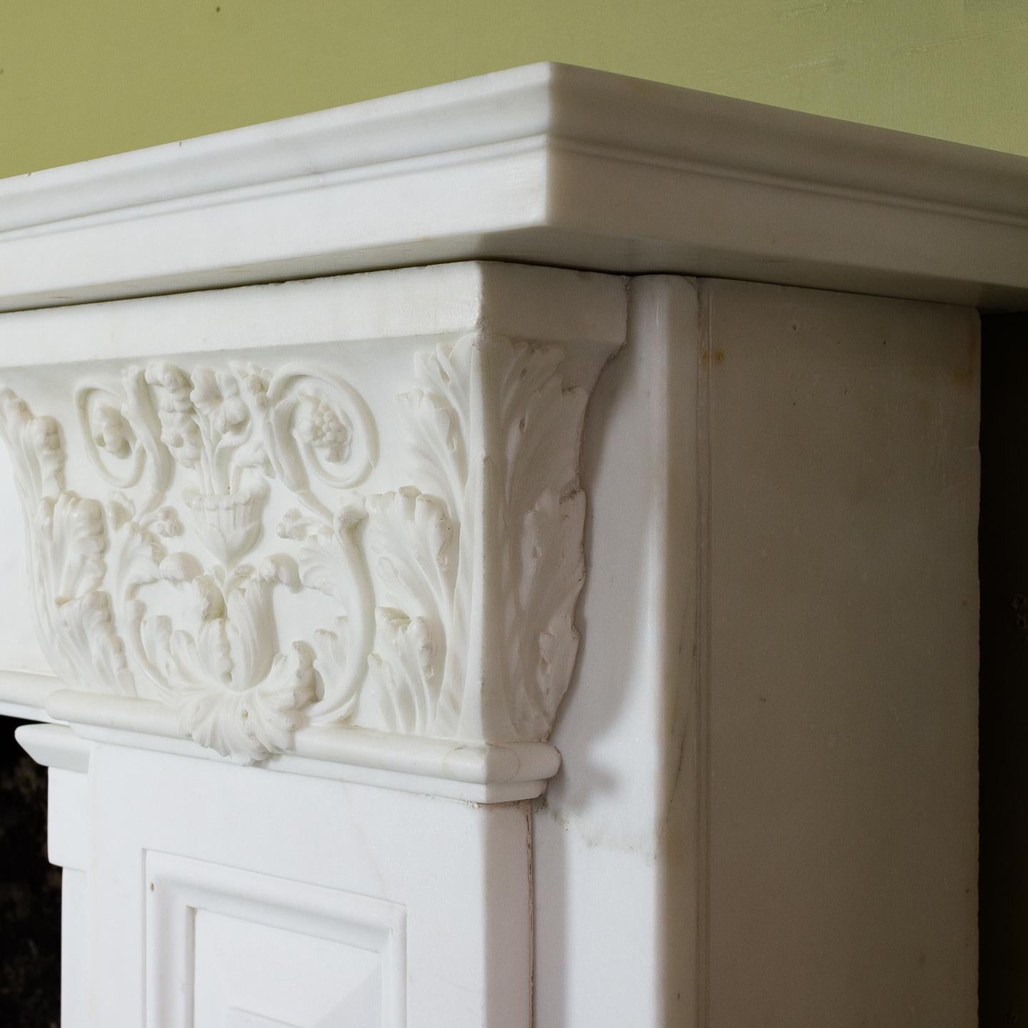 Statuary Marble The Theatre Royal Covent Garden Chimneypiece - Regency Marble Fireplace