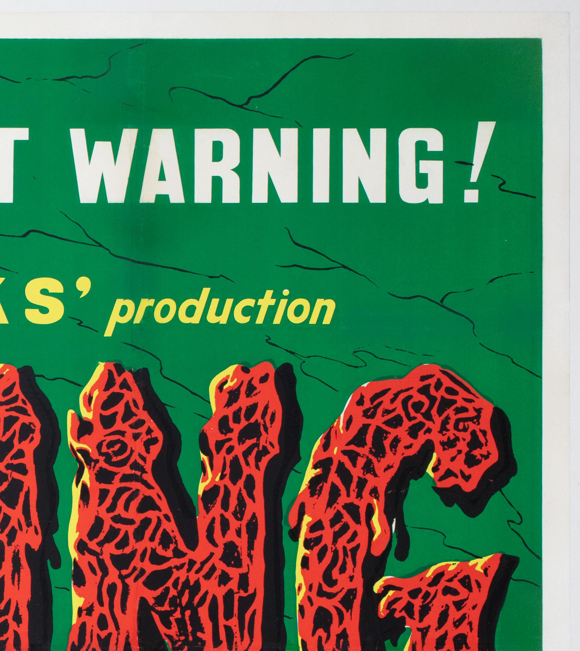 20th Century THE THING FROM ANOTHER WORLD R1960S  UK Quad Film Poster For Sale