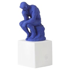 In Stock in Los Angeles, The Thinker Statue in Blue