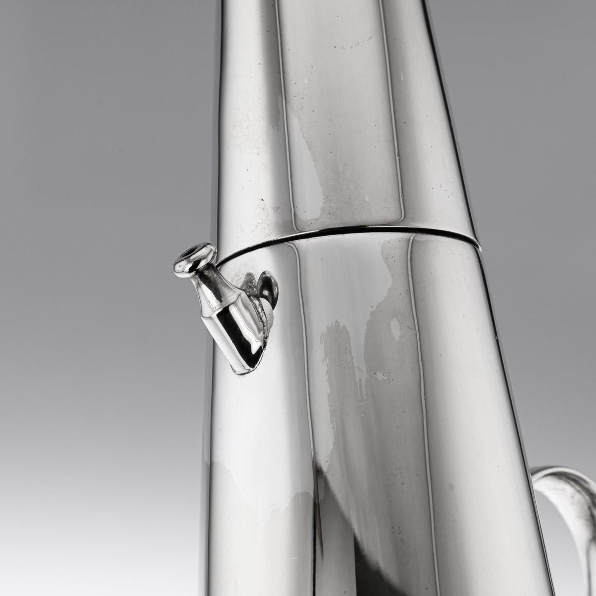 ' The Thirst Extinguisher ' Silver Plated Cocktail Shaker, Asprey & Co, c.1930 6