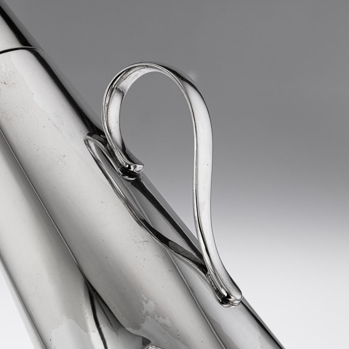 ' The Thirst Extinguisher ' Silver Plated Cocktail Shaker, Asprey & Co, c.1930 11
