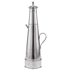 'The Thirst Extinguisher' Silver Plated Cocktail Shaker, Asprey & Co, c.1930