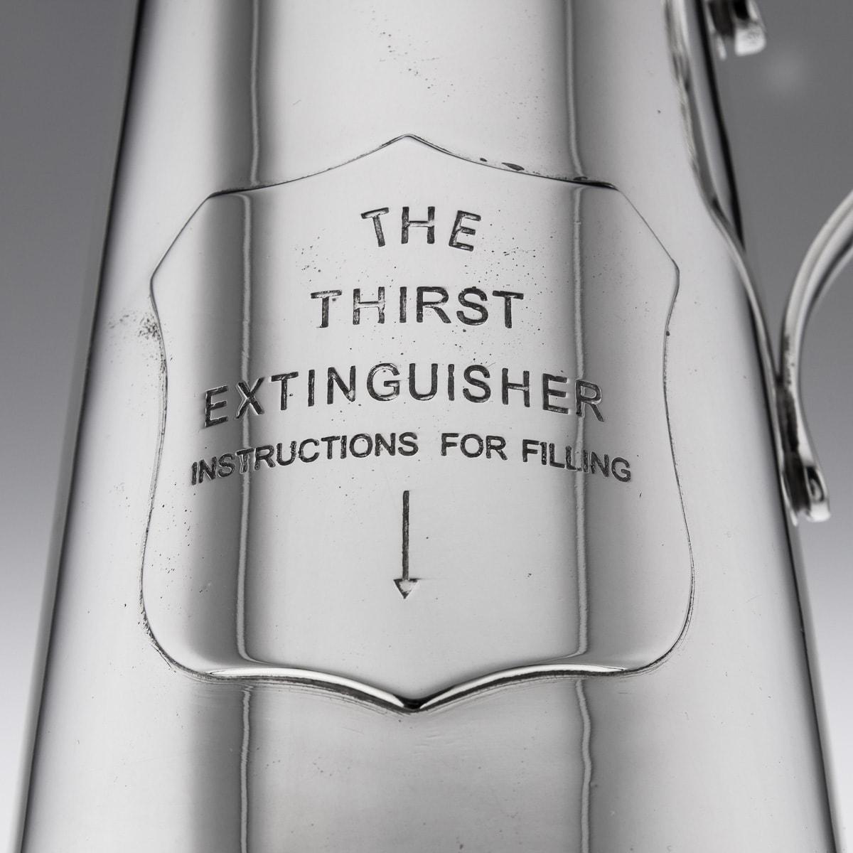 'The Thirst Extinguisher' Silver Plated Cocktail Shaker, Mappin & Webb, c.1930 4