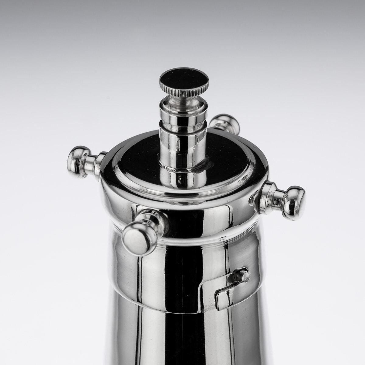 'The Thirst Extinguisher' Silver Plated Cocktail Shaker, Mappin & Webb, c.1930 6