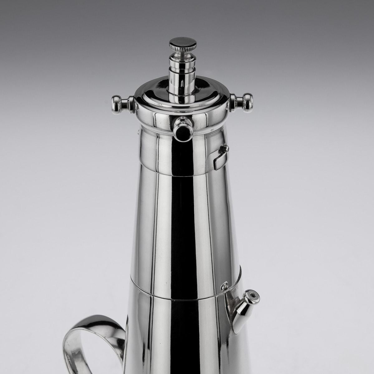 'The Thirst Extinguisher' Silver Plated Cocktail Shaker, Mappin & Webb, c.1930 2