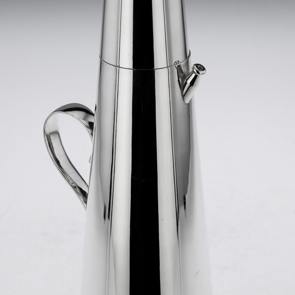 'The Thirst Extinguisher' Silver Plated Cocktail Shaker, Mappin & Webb, c.1930 3