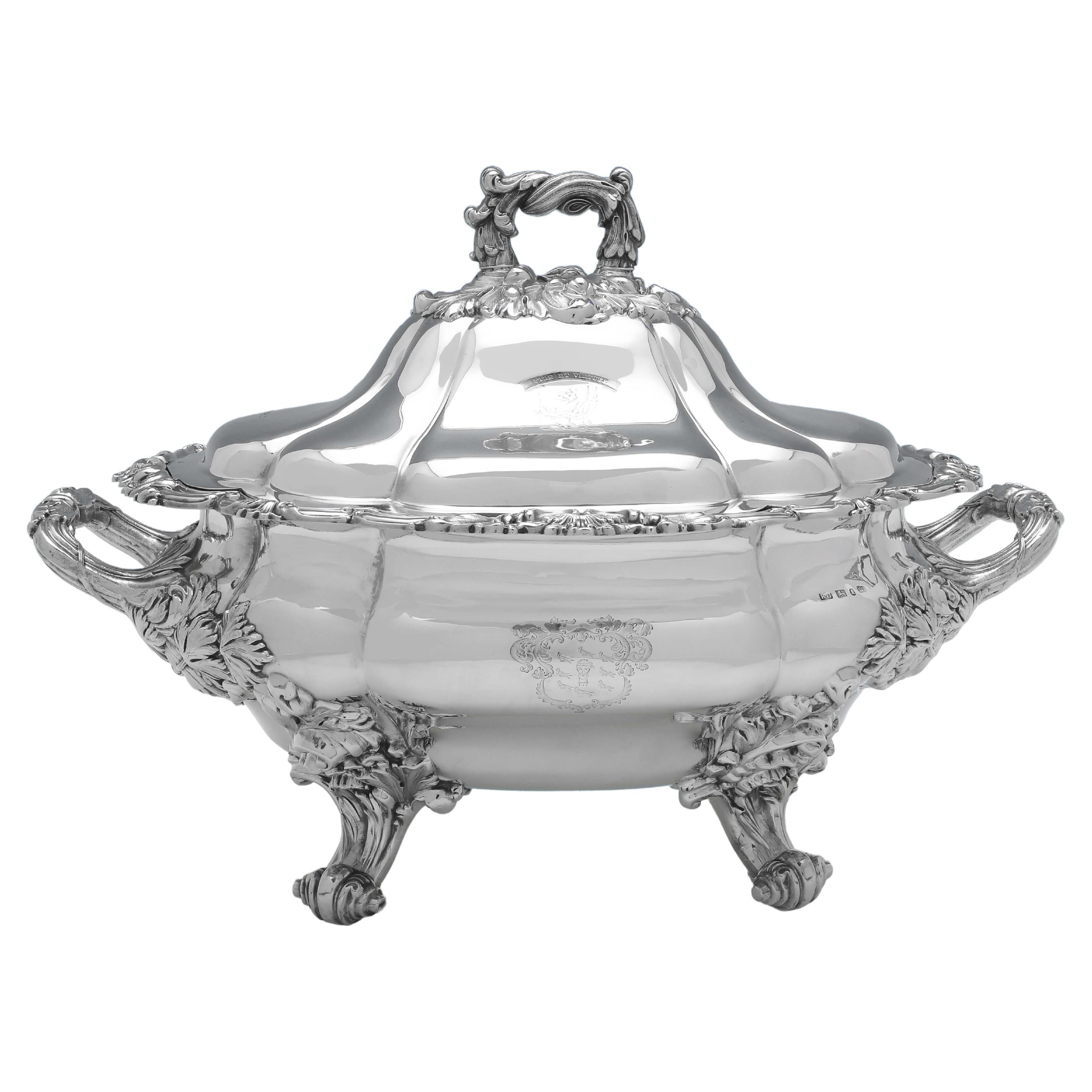 Thomas Gladstone Tureen, Sheffield 1833 by Robert Gainsford For Sale