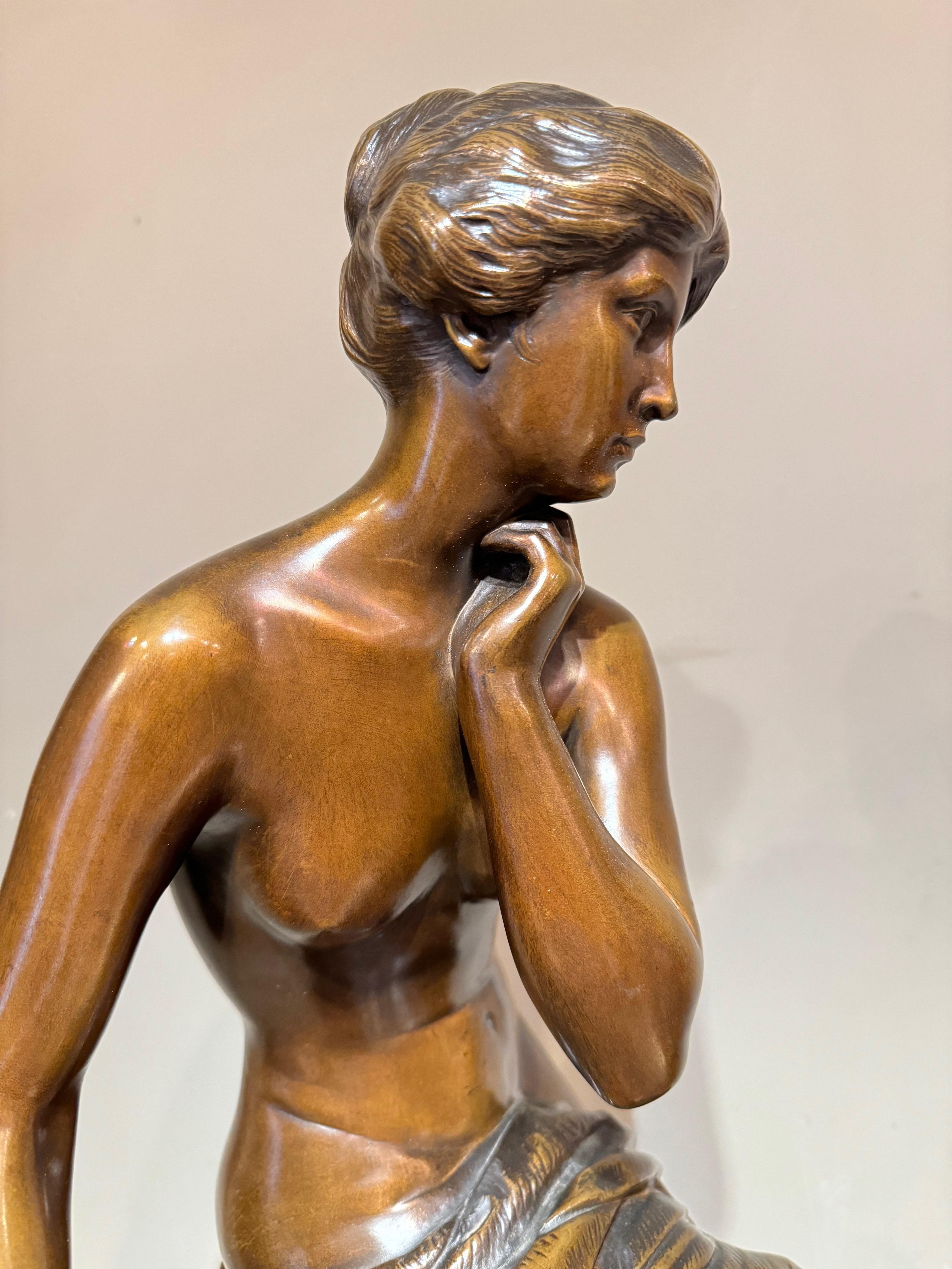 Il pensiero, Henri-Léon Léon circa 1890 in vendita 3