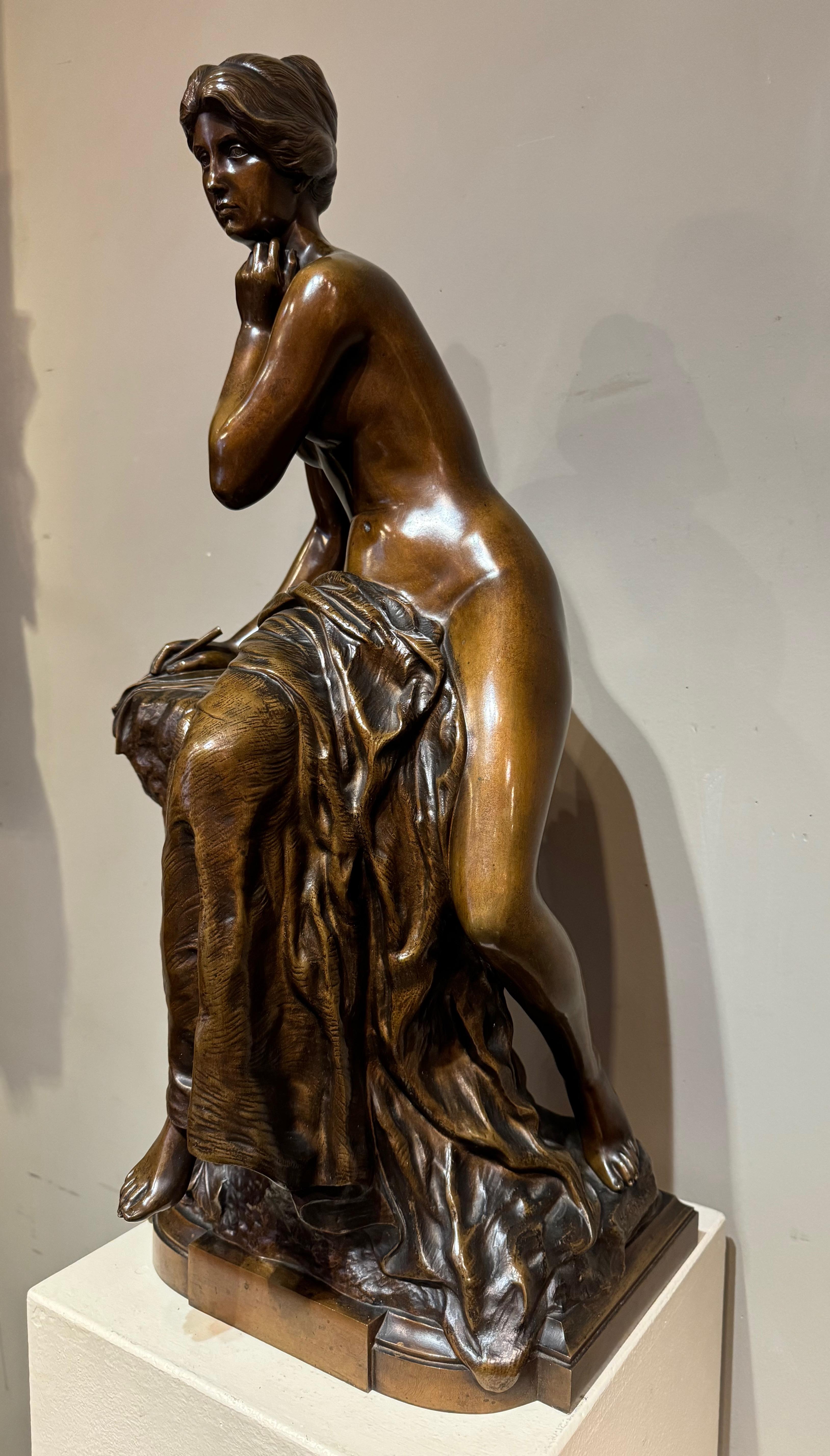 Grande bronzo (0,68 m) con patina medaglistica 