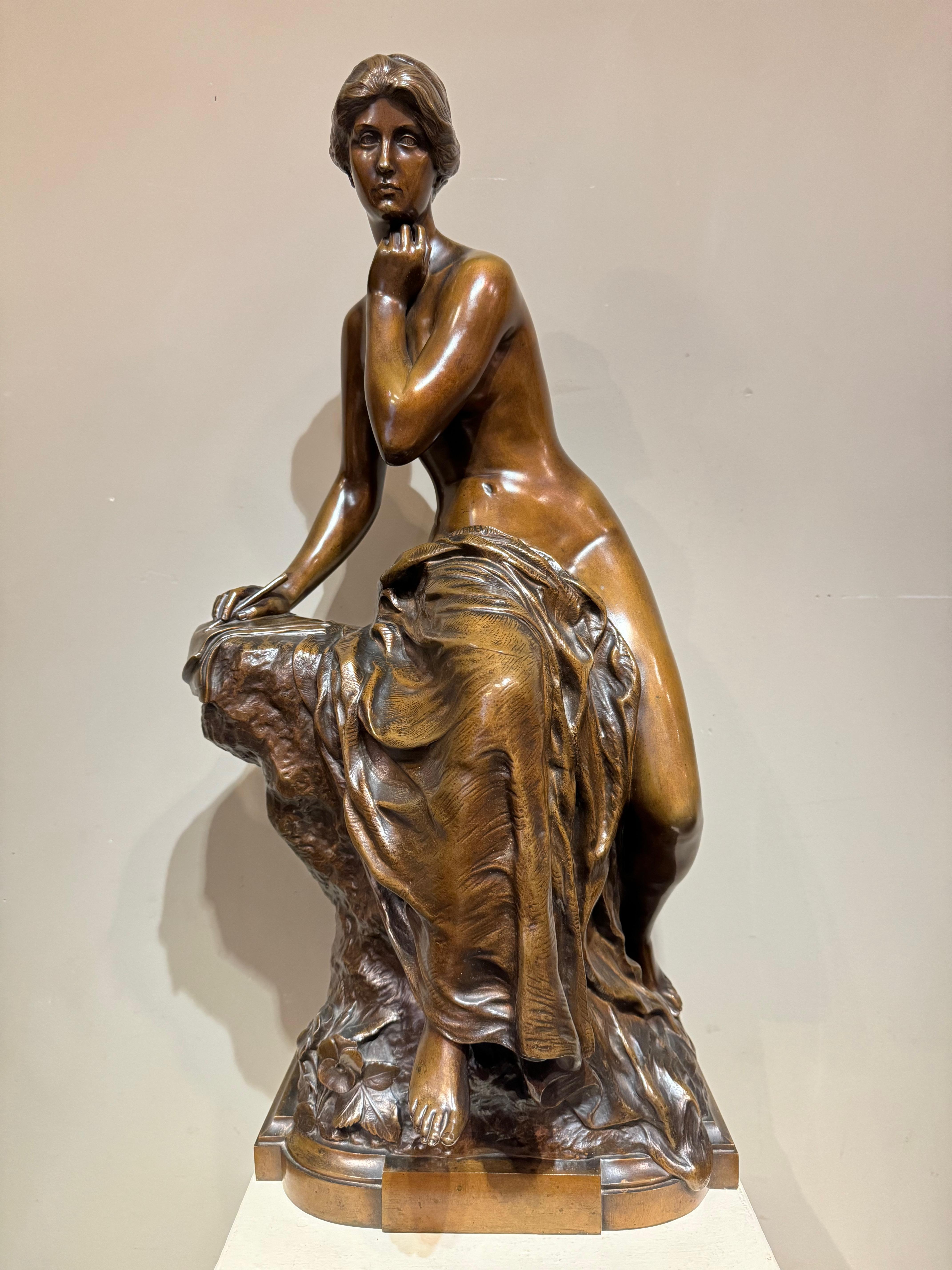 Francese Il pensiero, Henri-Léon Léon circa 1890 in vendita
