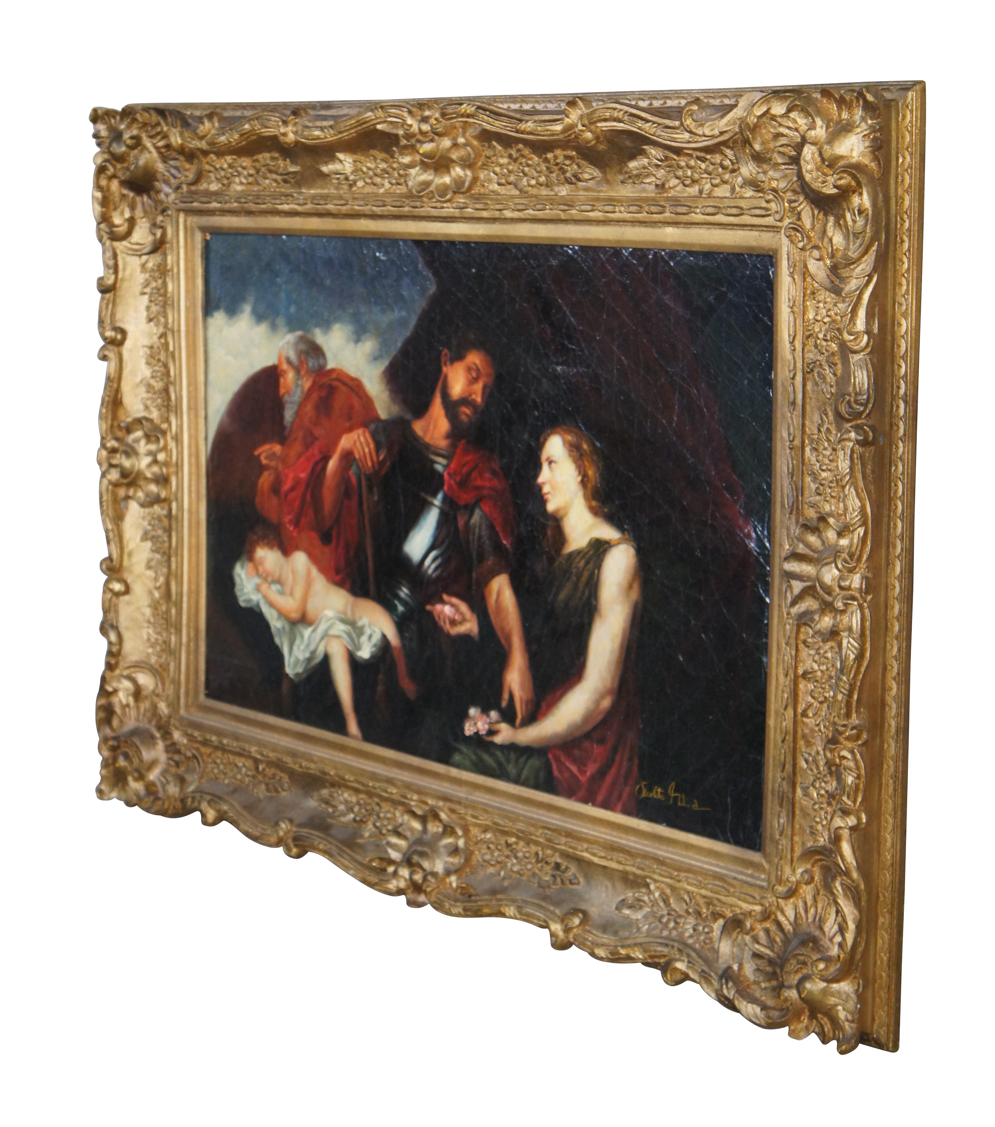 The Three Ages Of Man Flemish Baroque Oil Painting After Anthony van Dyck 48