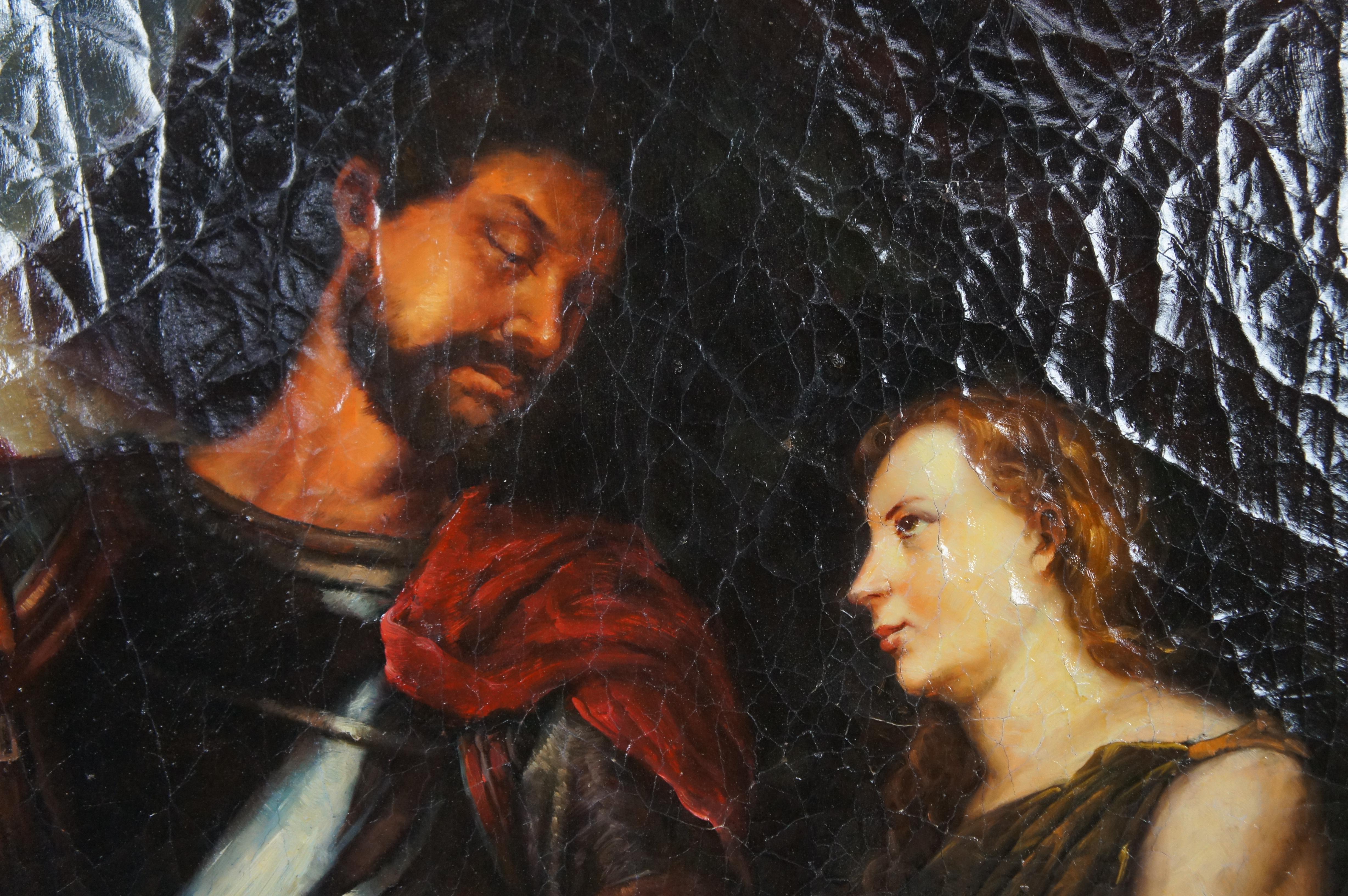 The Three Ages Of Man Flemish Baroque Oil Painting After Anthony van Dyck 48