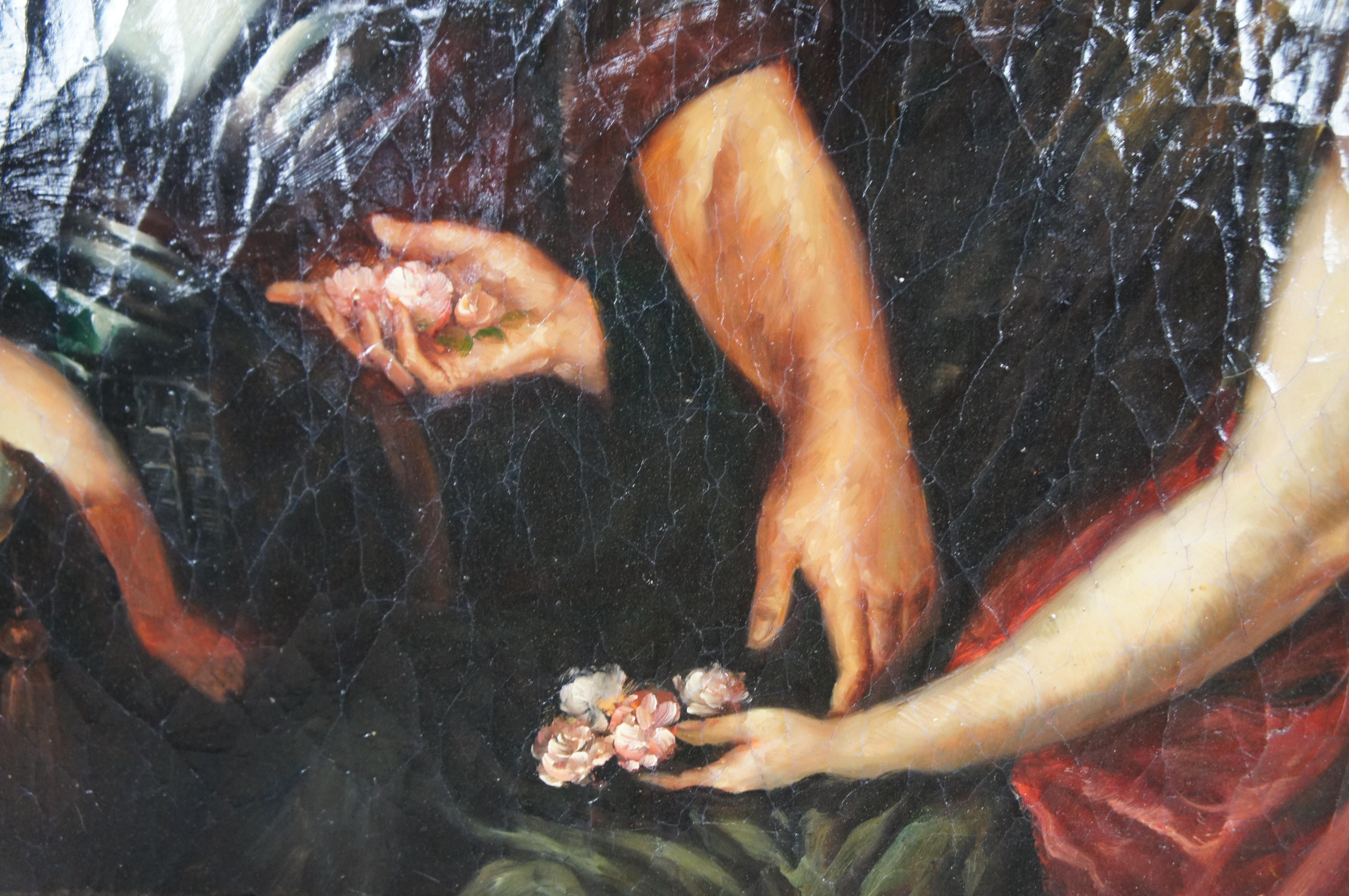 The Three Ages Of Man Flemish Baroque Oil Painting After Anthony van Dyck 48