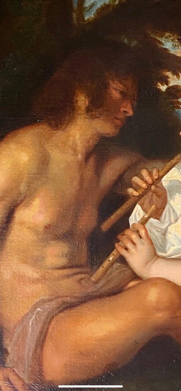 „The Three Ages of Man“ Öl auf Leinwand nach Tizian, 19. Jahrhundert (Renaissance) im Angebot