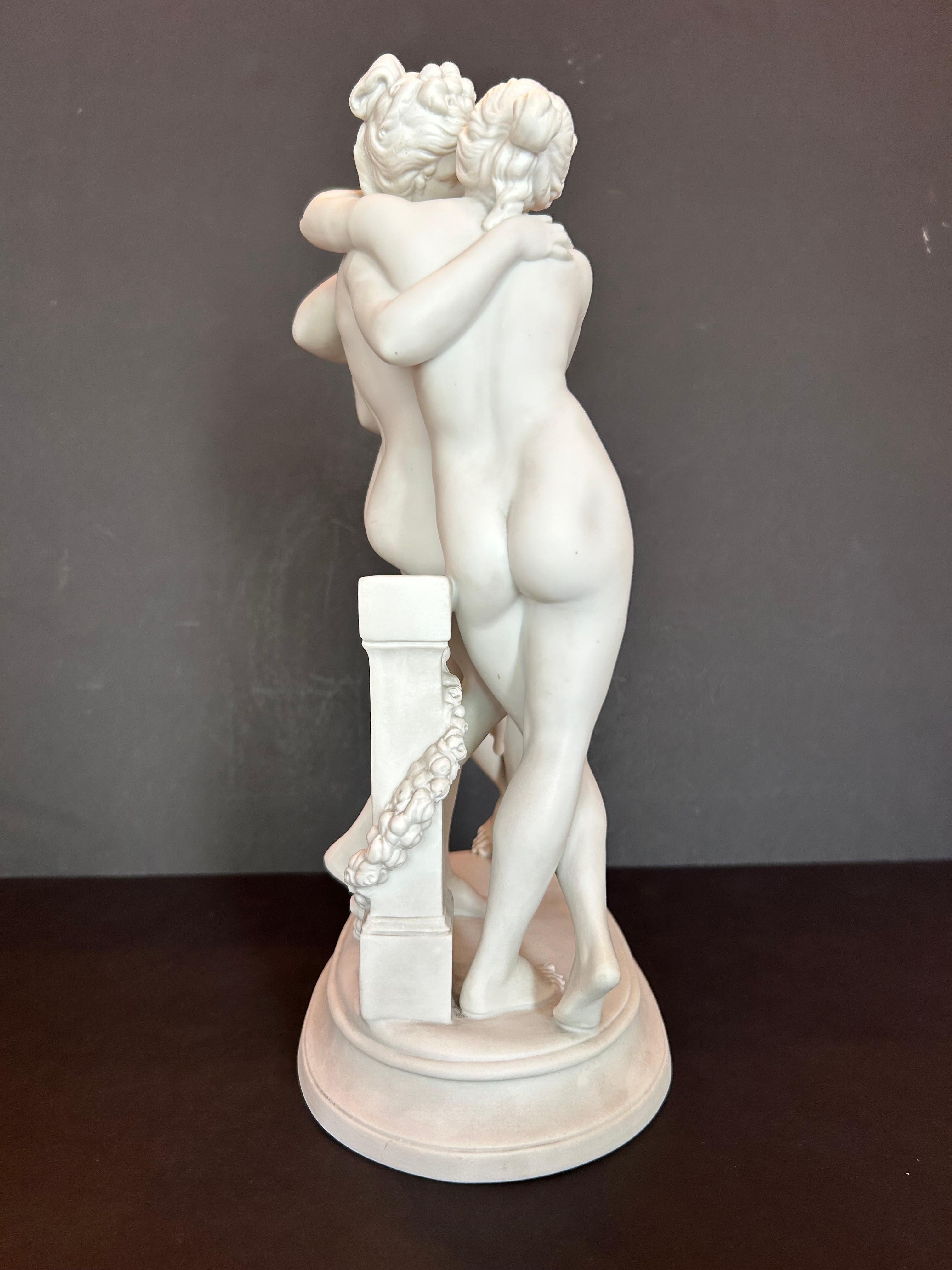 The Three Graces, After Canova, Bisque Porcelain, Early Twentieth Century For Sale 1