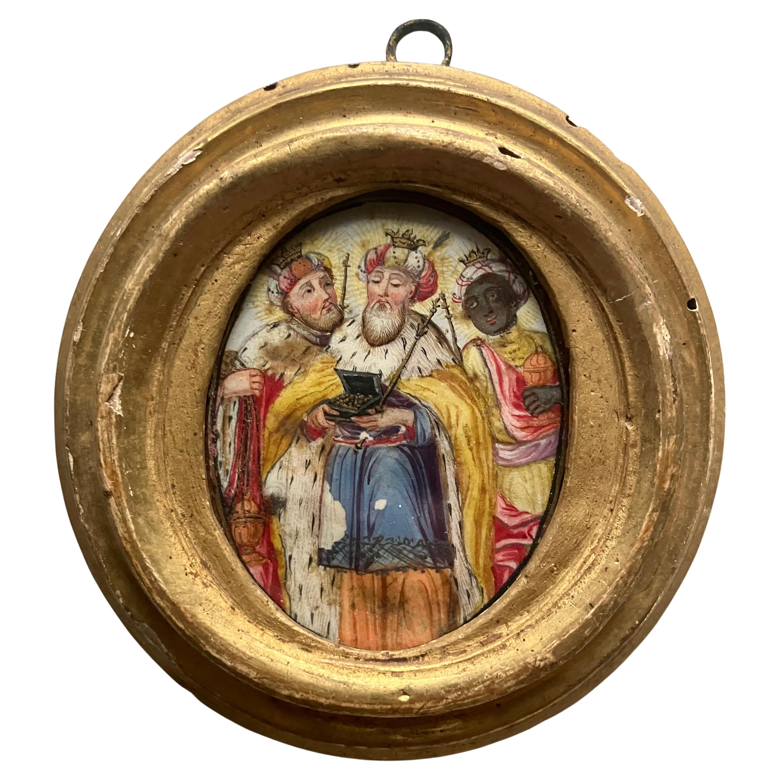Pittura in miniatura dei Re Magi in vendita