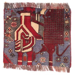 The Throne of Darius: An Antique Persian Shiraz Masterpiece of Myth and Majesty