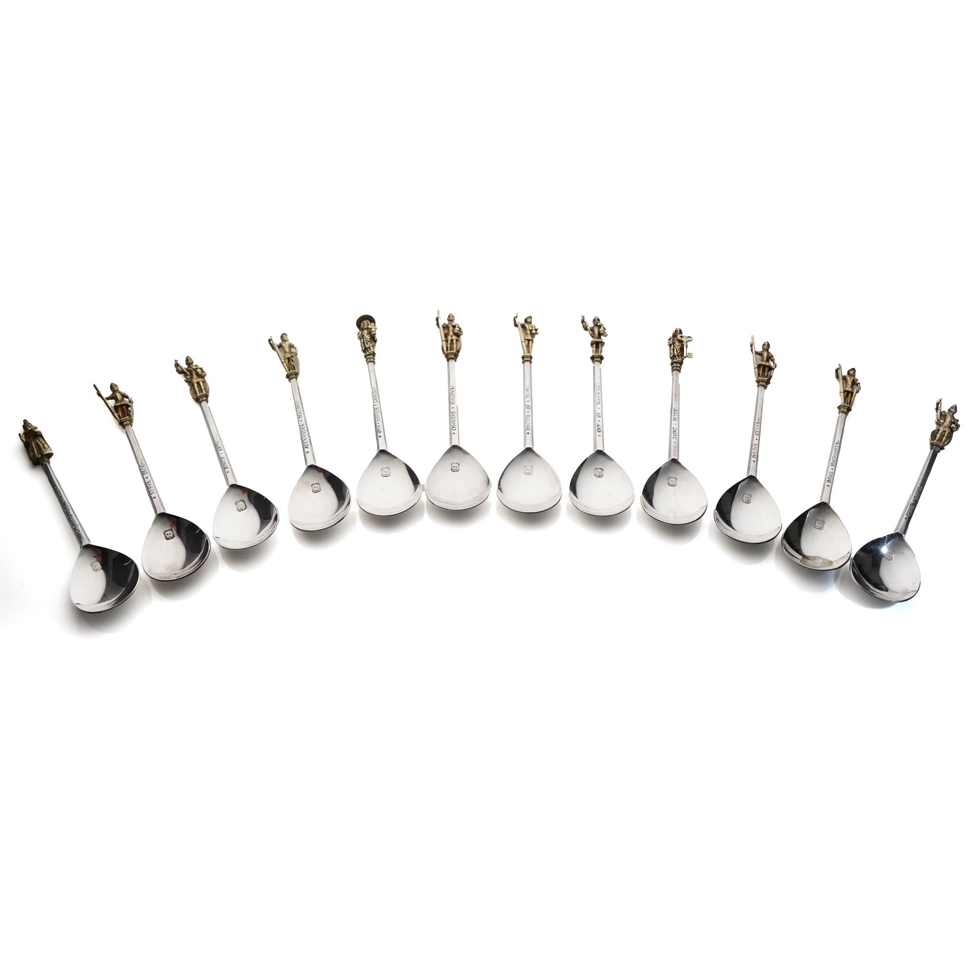 Cucharas de plata de Tichborne de la Colección Heritage en venta 6