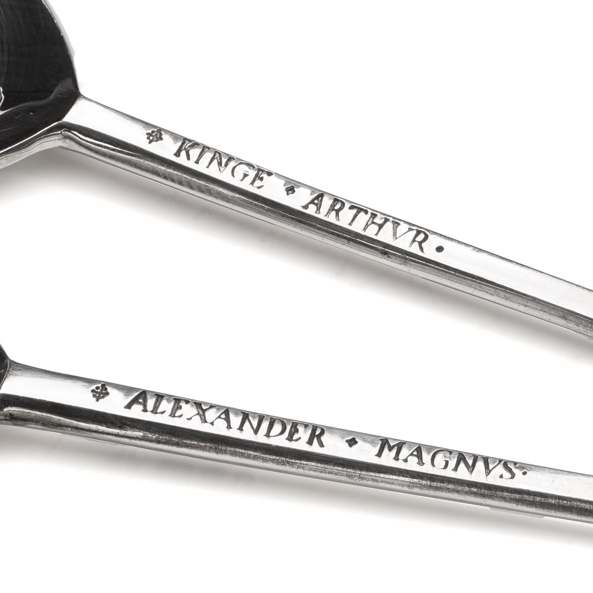 Cucharas de plata de Tichborne de la Colección Heritage en venta 12
