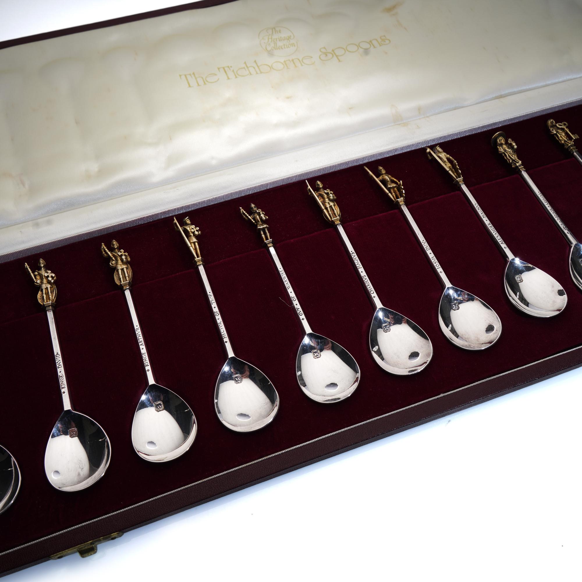 Cucharas de plata de Tichborne de la Colección Heritage en venta 2