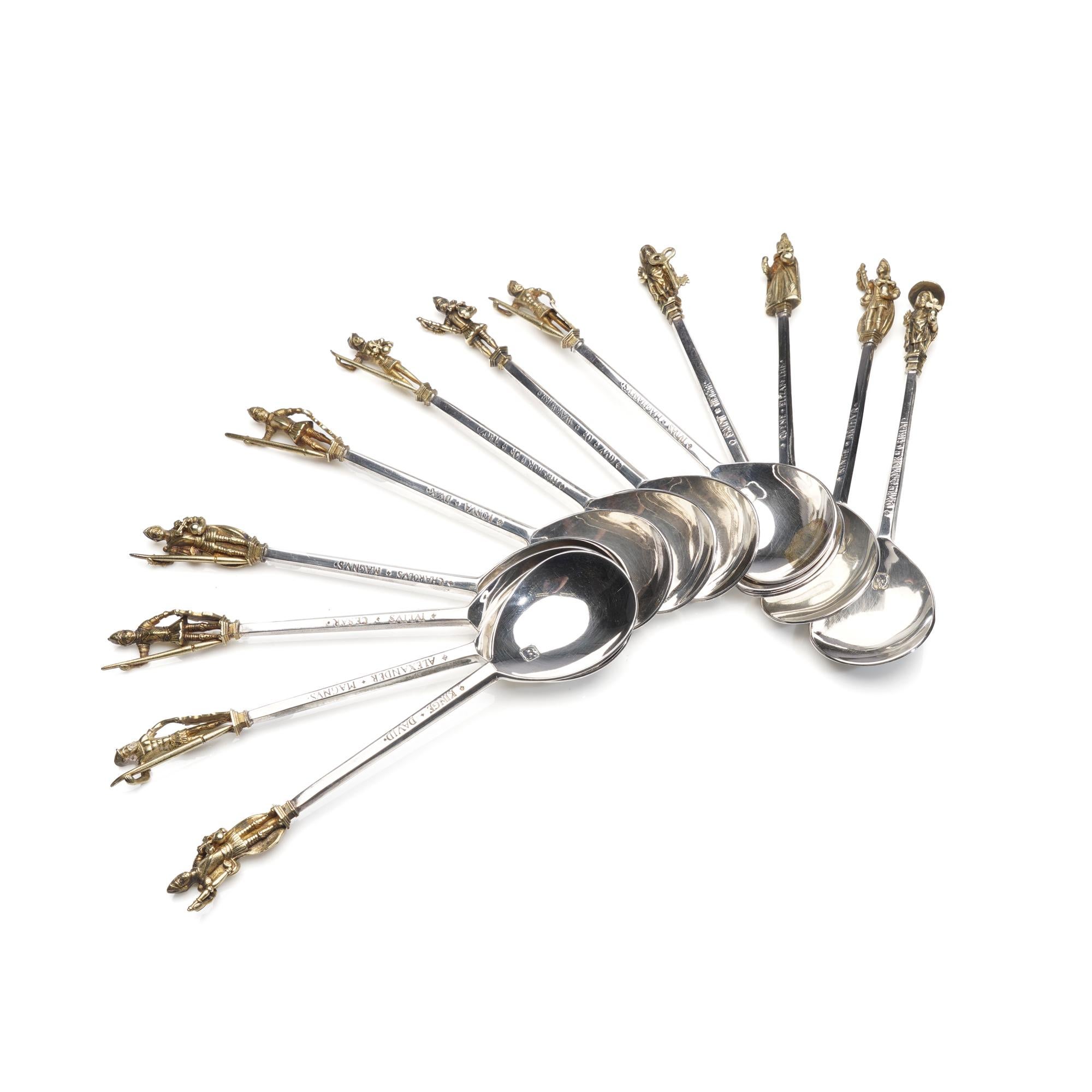 Cucharas de plata de Tichborne de la Colección Heritage en venta 4