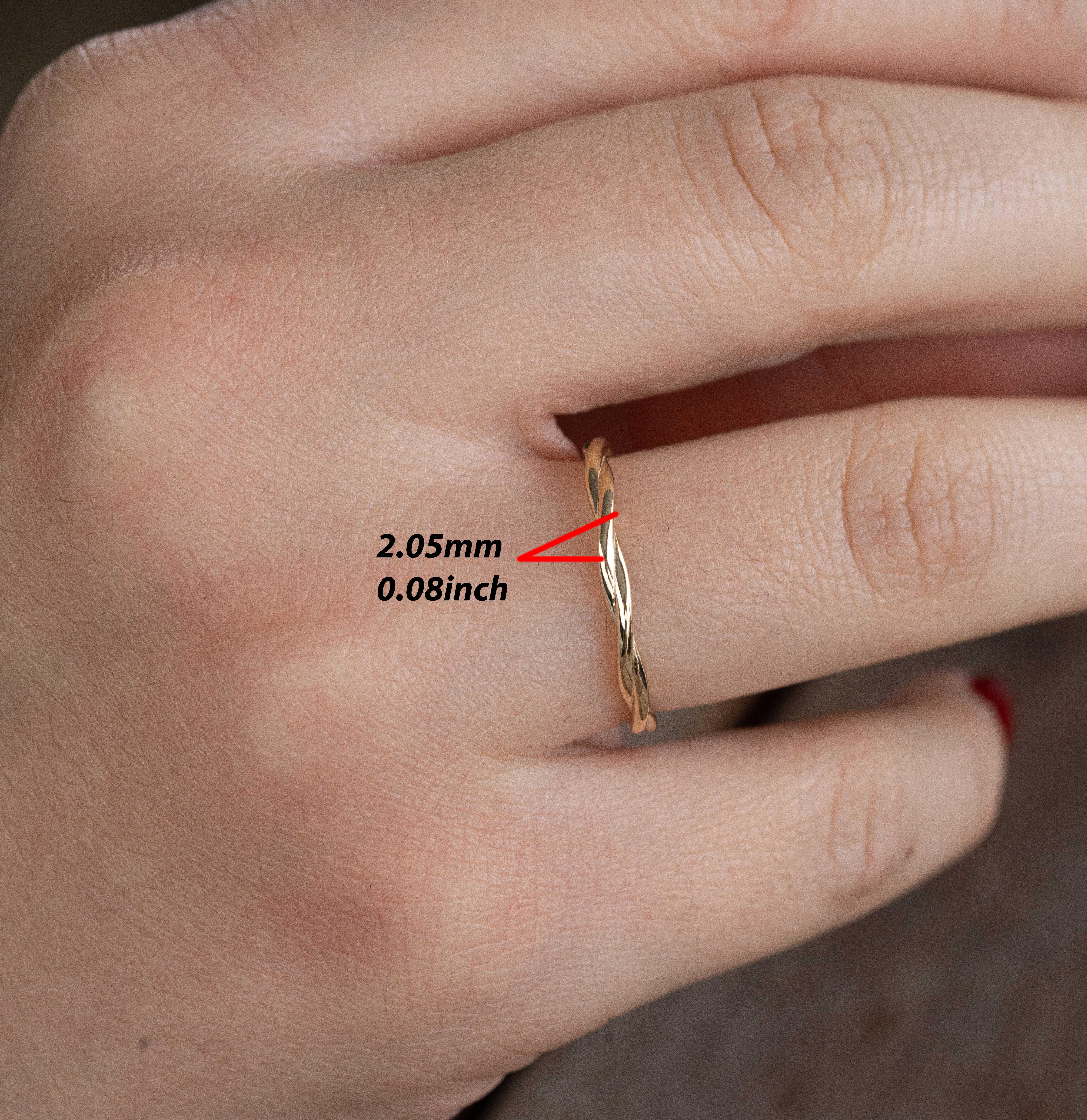 Im Angebot: The 'Tie' Hochzeitsband () 4