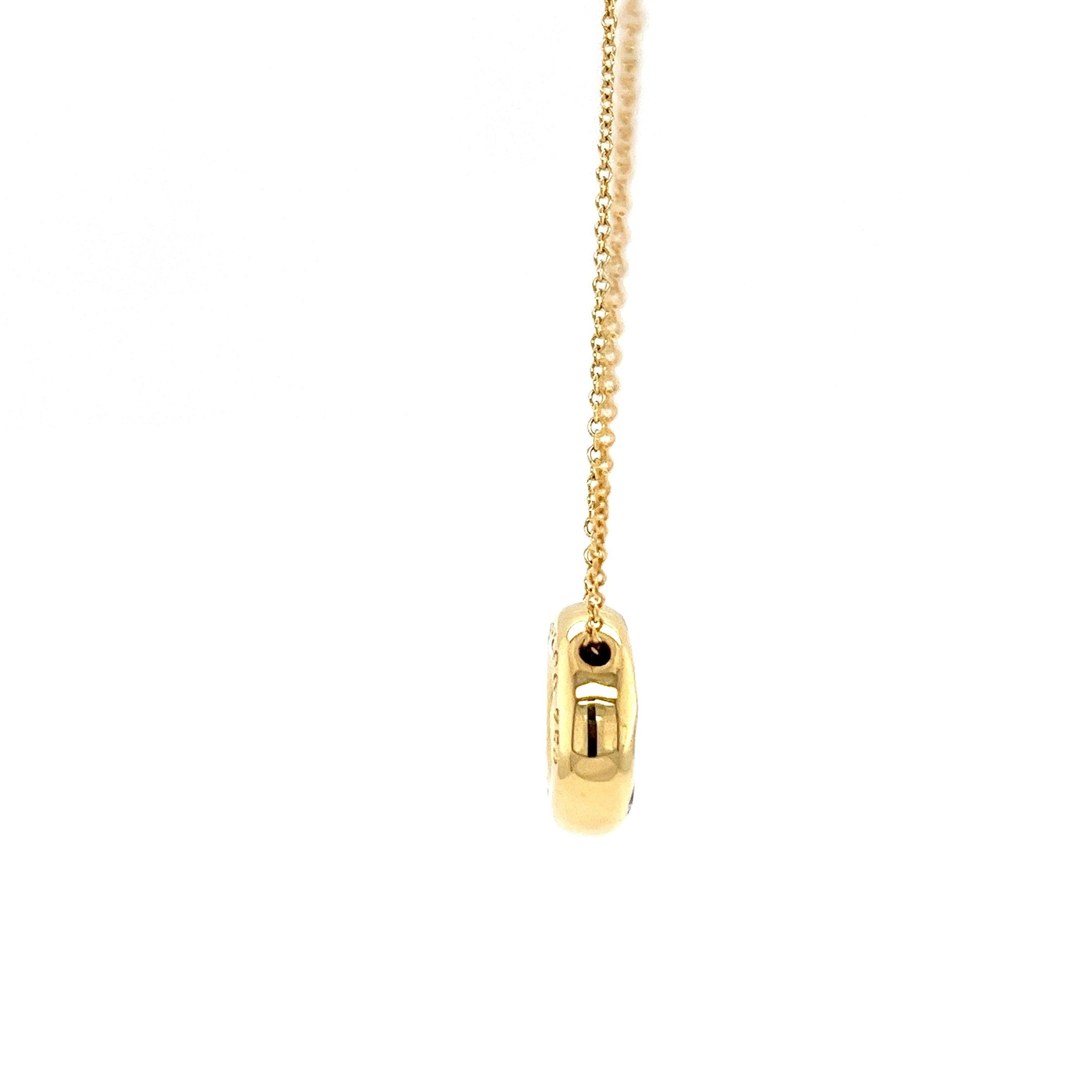 The Tiffany & Co. Étoile Diamond Pendant, in 18ct Yellow Gold and Platinum For Sale 2