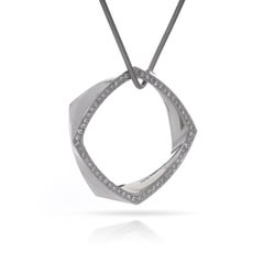 The Tiffany & Co. Frank Gehry 18kt Gold Necklace with Diamond Square Pendant