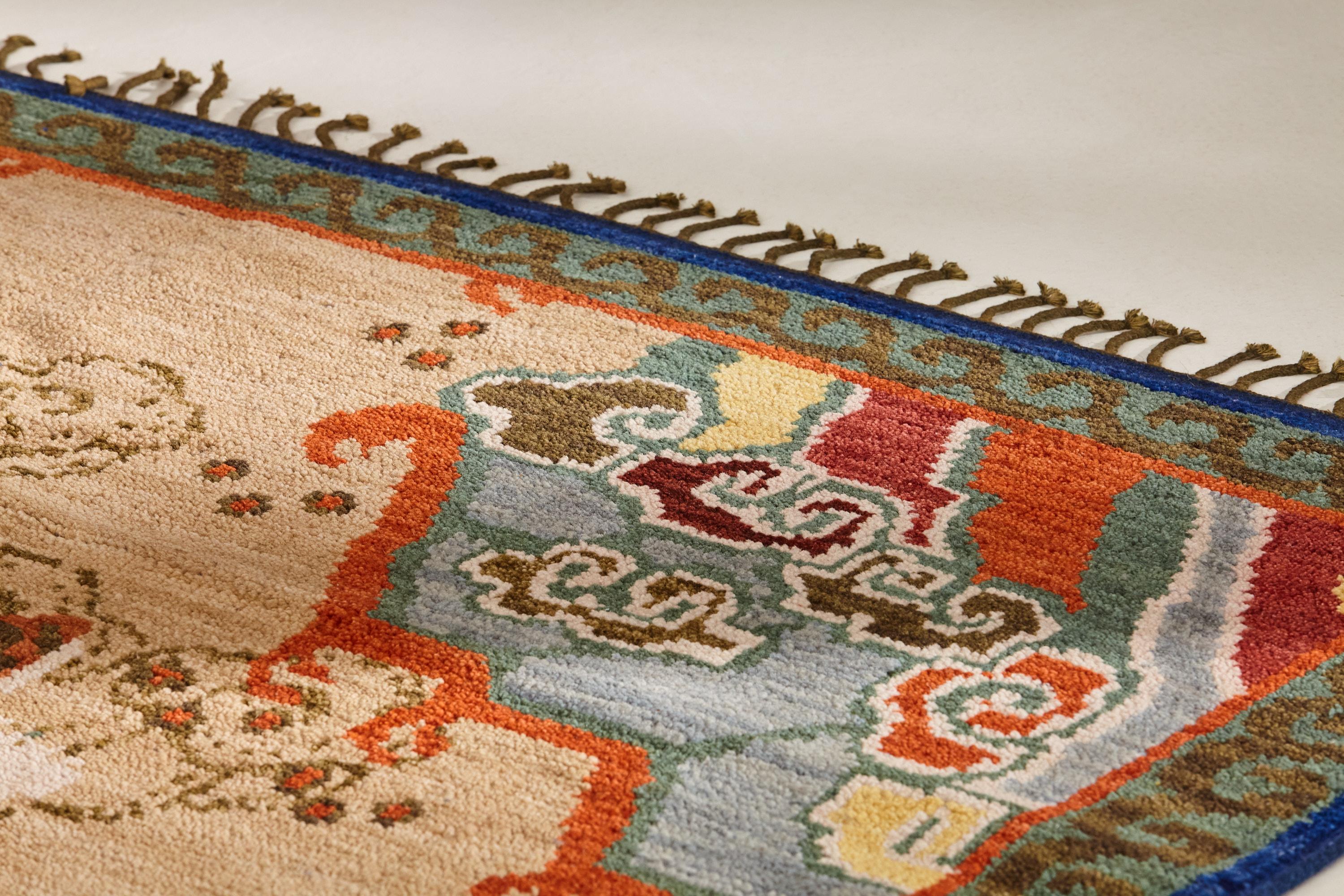 Hand-Knotted The Tiger Rug by Sister by Studio Ashby For Sale