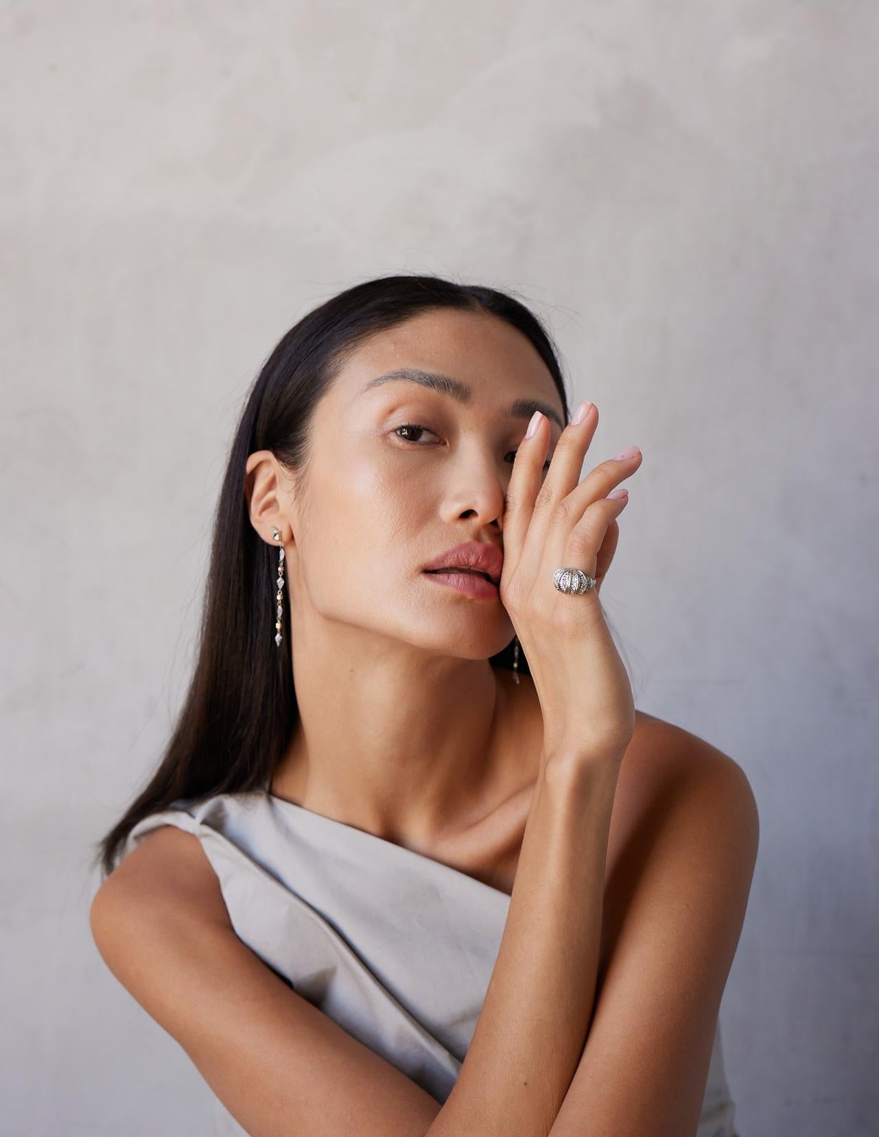 For Sale:  The Tillie Ring GIA Certified 2.05 Carat Domed Diamond Cocktail Ring 7