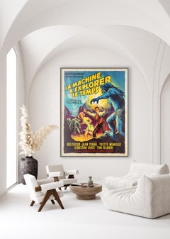 THE TIME MACHINE 1960 French Grande Film Poster, ROGER SOUBIE