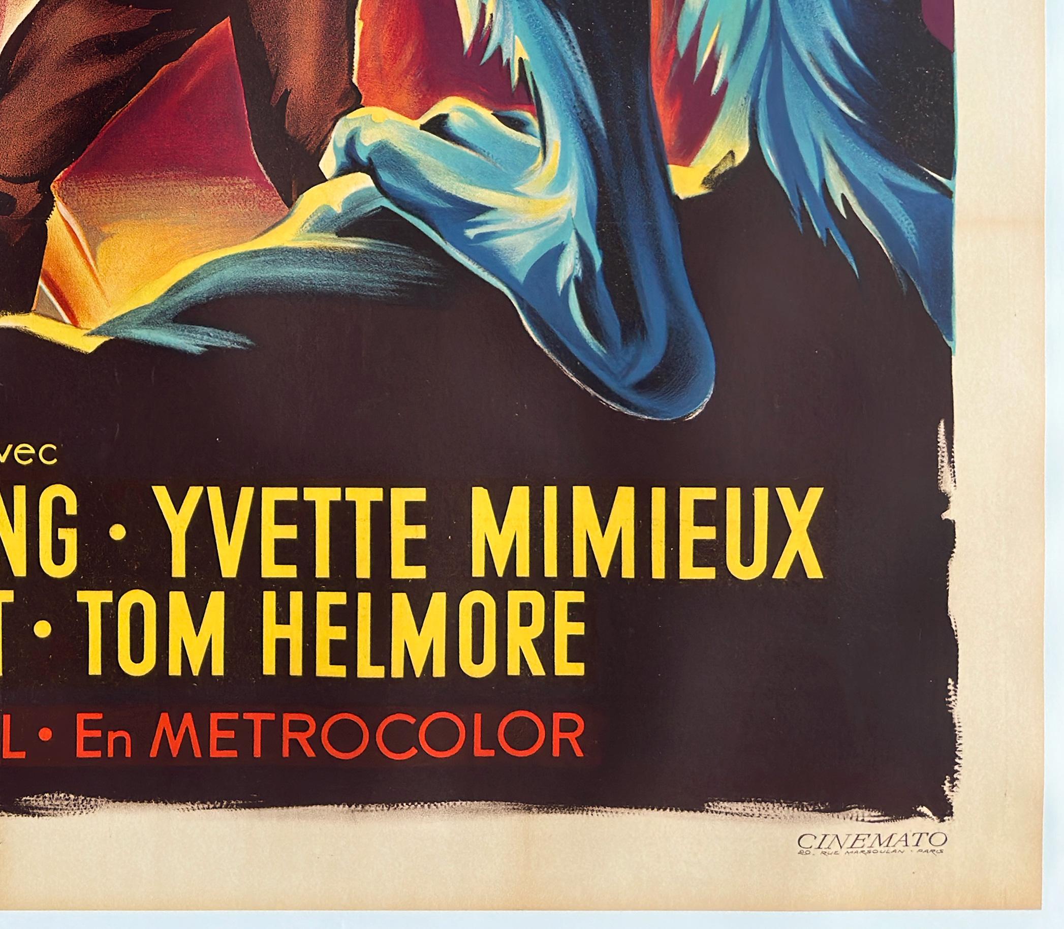 Affiche française du grand film THE TIME MACHINE, ROGER SOUBIE, 1960 en vente 1