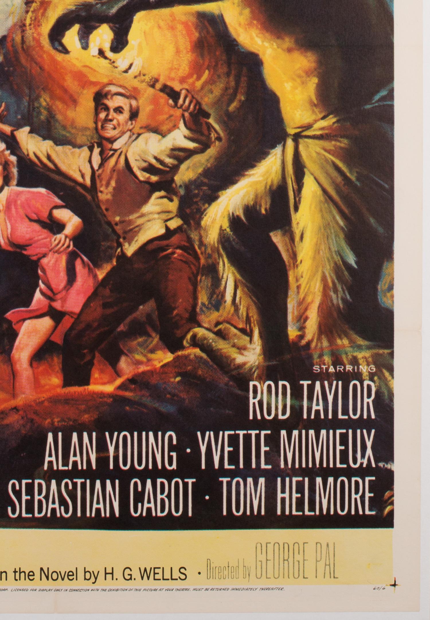 Wunderschönes Filmplakat für den Science-Fiction-Klassiker The Time Machine aus den 1960er Jahren. Fabelhaftes Kunstwerk von Reynold Brown.

Es wäre schwierig, einen anderen in besserem Zustand zu finden... selbst wenn man eine Zeitmaschine