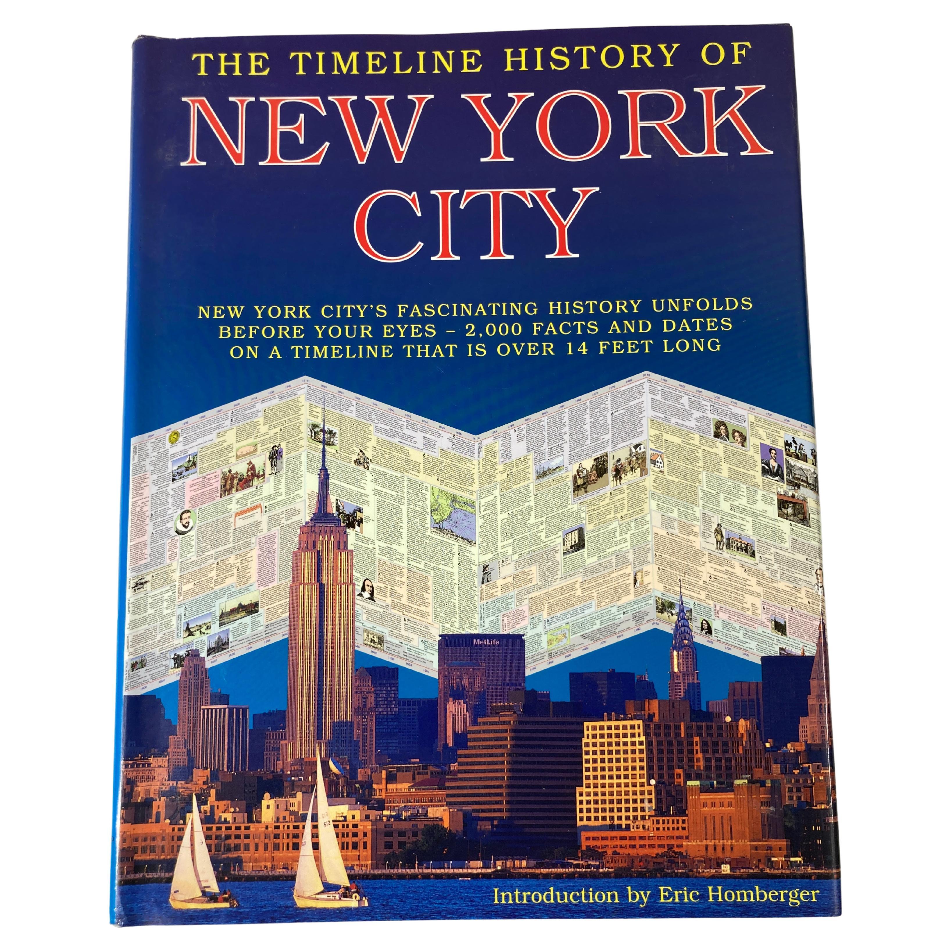 Livre The Timeline History of New York City (L'histoire du temps de la ville de New York) en vente