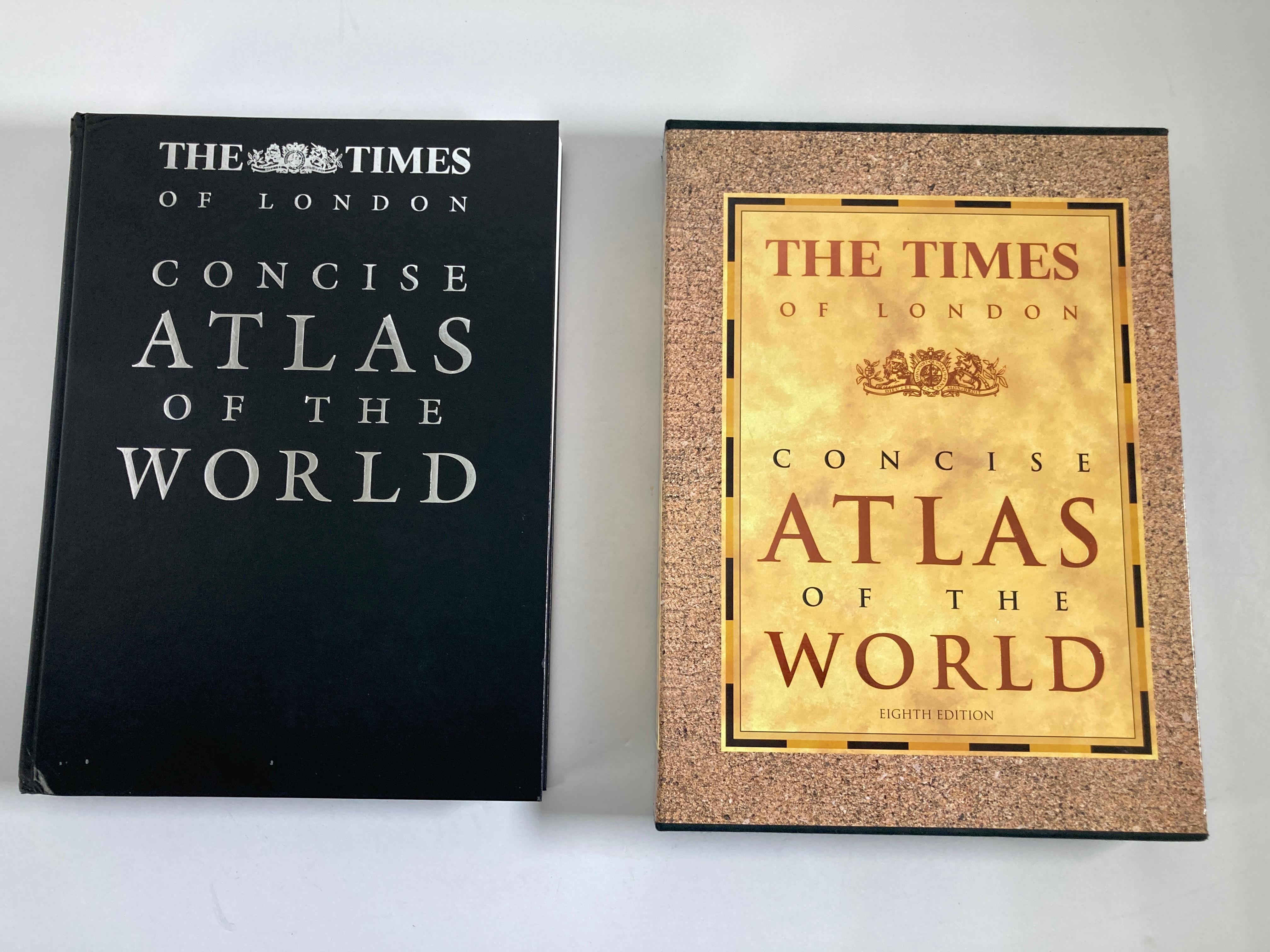 The Times of London Concise Atlas of the World Book In Good Condition In North Hollywood, CA