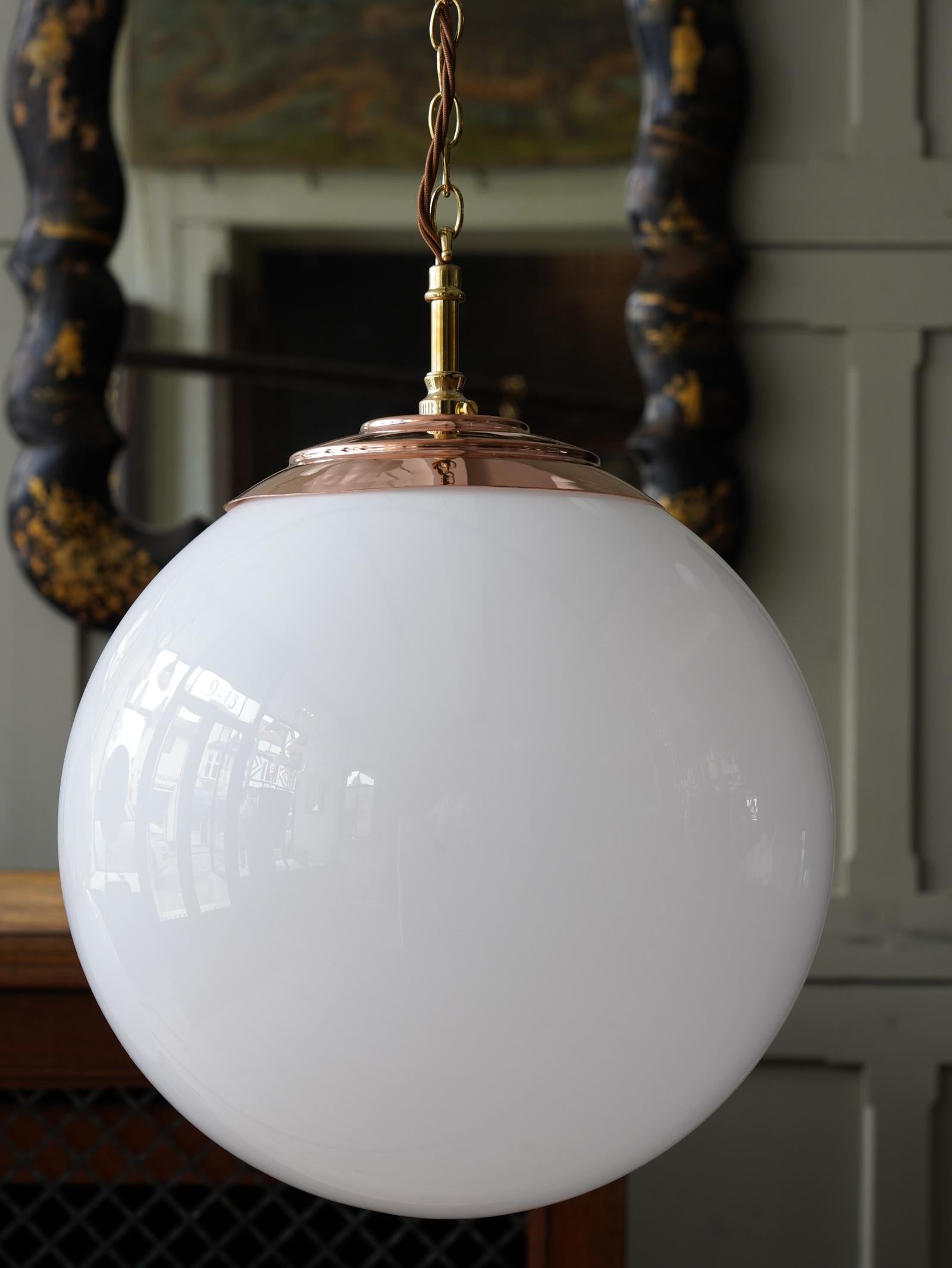 Opaline Glass Tomkin Globe Light