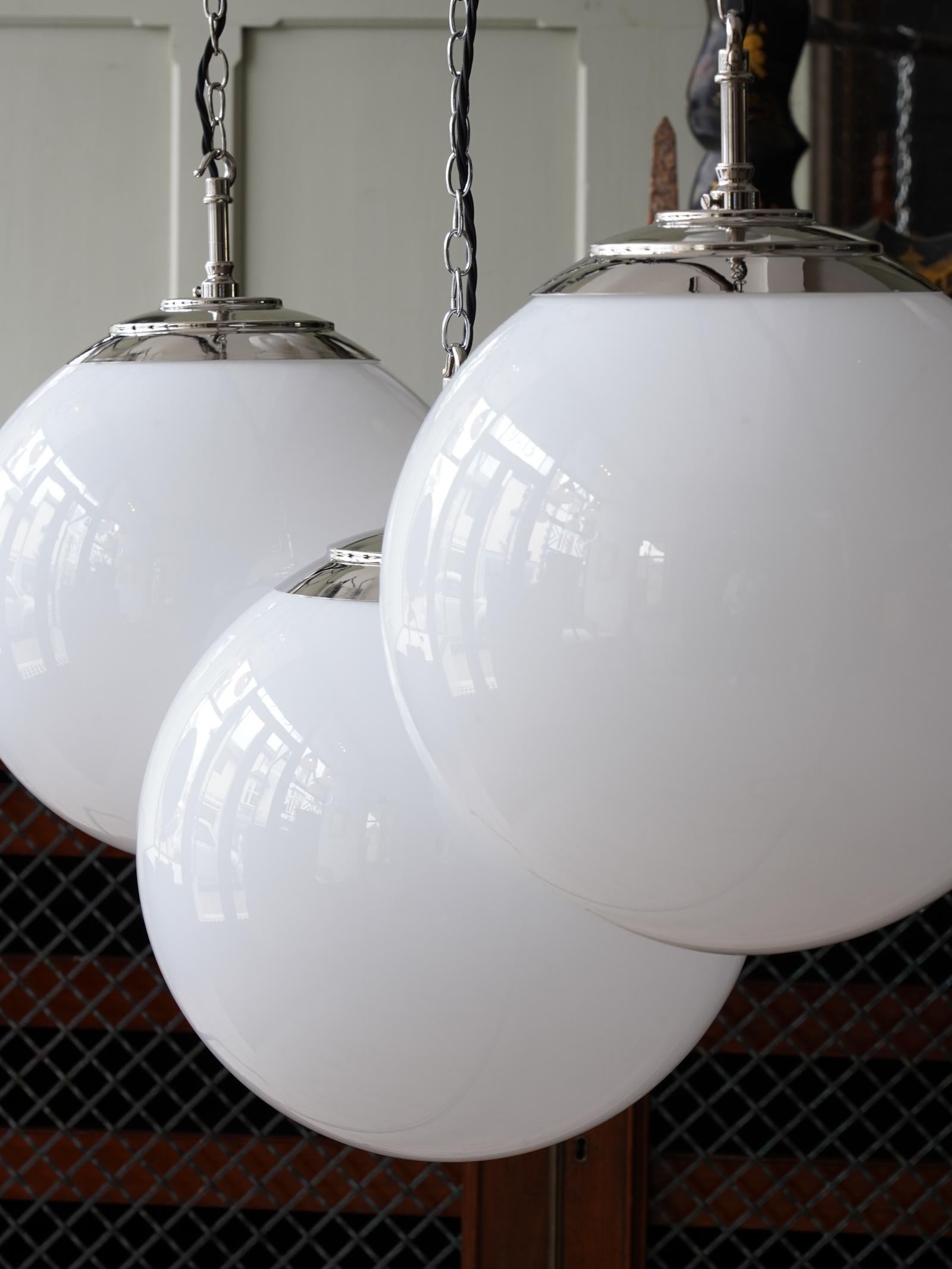 Introducing The Tomkin opaline glass pendant light, one of a new lighting range we will be releasing throughout the year and sold exclusively through our website.

The entire range has been designed with Drew's knowledge, experience and desire for
