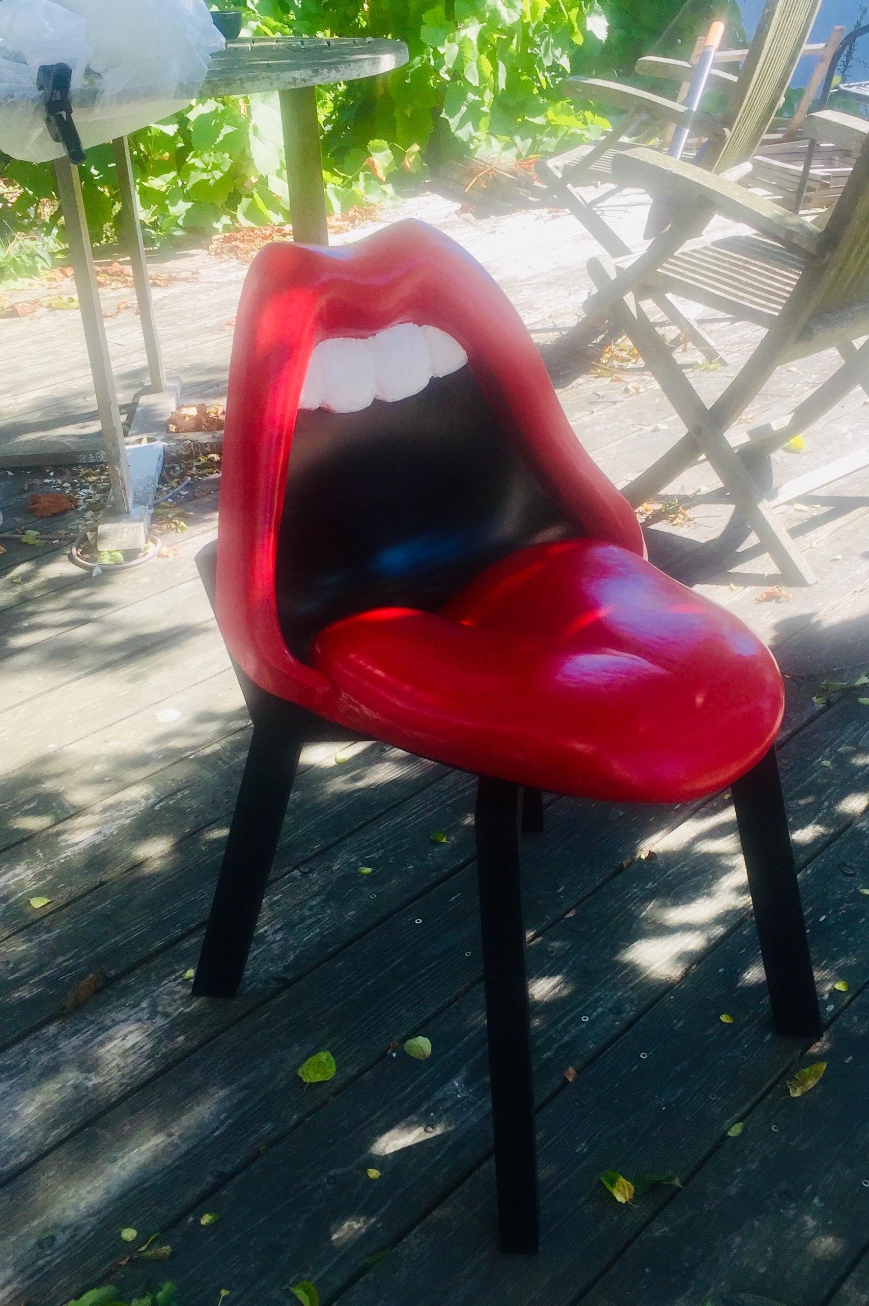 Danois Le fauteuil Tongue and lip chair, Danemark 2021 en vente