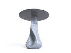 The Touch III Handcrafted Cristalita Blue Quartzite Side Table by Grzegorz Majka