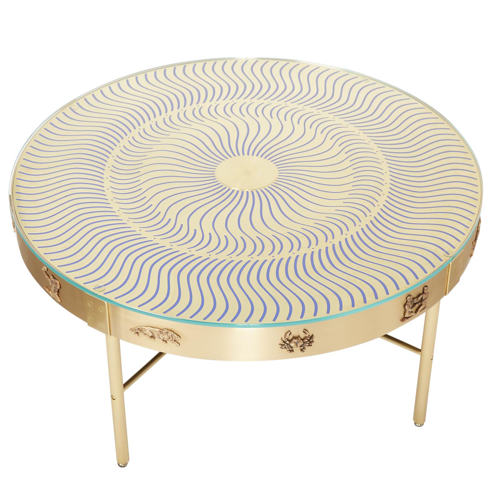Tourbillon Coffee Table by David Duncan For Sale