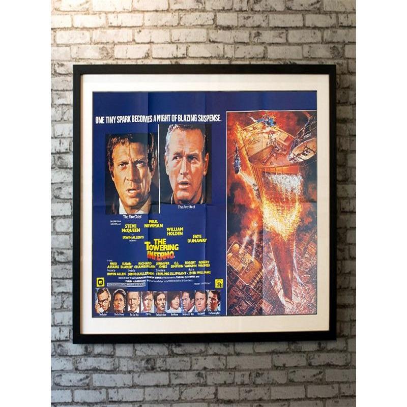 The Towering Inferno, Unframed Poster, 1974

Original British Quad (30 X 40 Inches). At the opening party of a colossal, but poorly constructed, office building, a massive fire breaks out that threatens to destroy the tower and everyone in