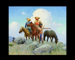 The Trail Ahead, after American Classical Oil Painting by Gerard Delano