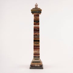 The Traveler’s Monument – Marble and Onyx Grand Tour Obelisk, 19th Century